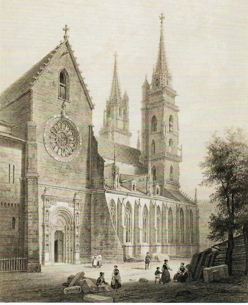 Münster von Süden (Stich 19. Jh.) Münster von Süden (Stich 19. Jh.)