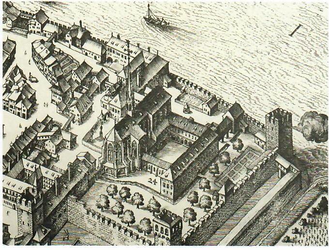 Klingentalkloster Merianplan 1615 Klingentalkloster Merianplan 1615
